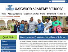 Tablet Screenshot of oaschools.com